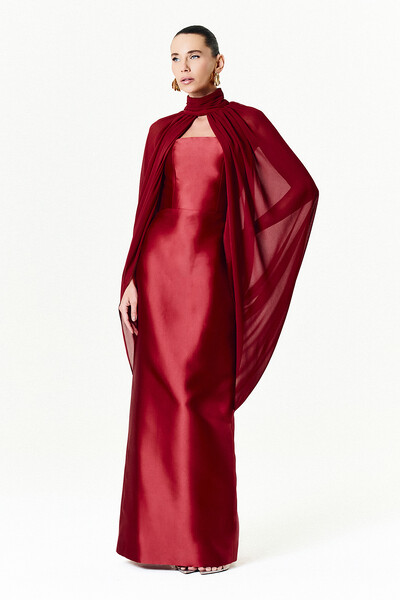 Foto Vestido Alba Longo Com Capa Sophie