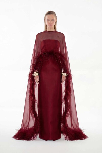 Foto Vestido Alba com Capa Longo