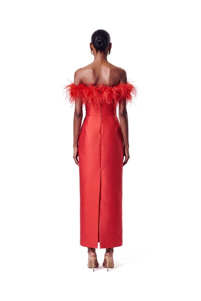 Foto Vestido New Alba Midi Plumas Top