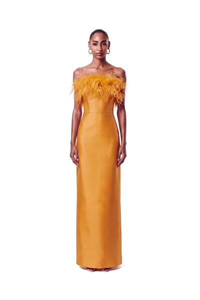 Foto Vestido New Alba Longo Plumas Top