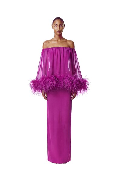 Foto Vestido Versalhes Plumas