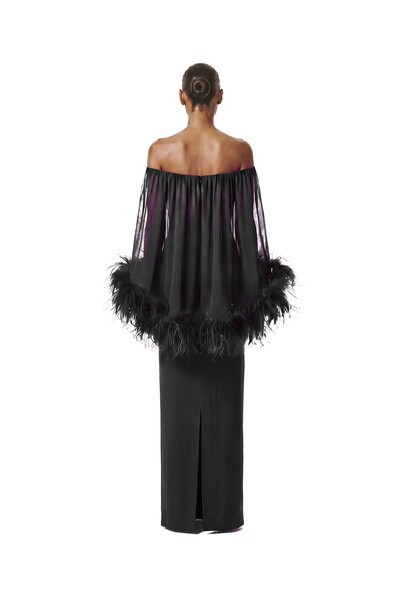 Foto Vestido Versalhes Plumas