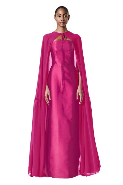 Foto Vestido Alba Longo Com Capa Eleonora