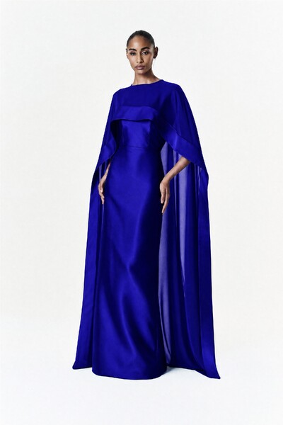 Foto Vestido Alba Longo Com Capa Catarina Longa