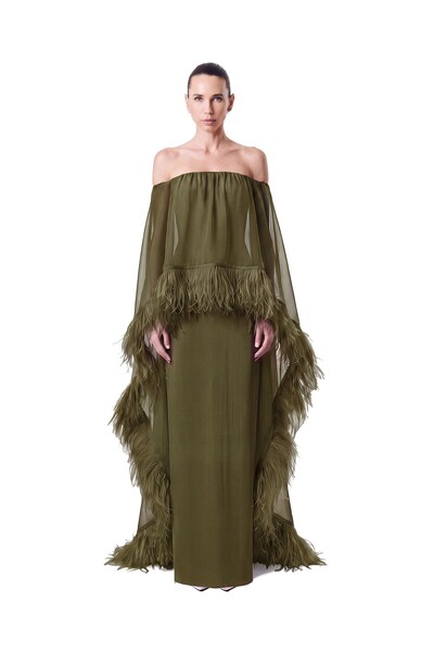 Foto Vestido Lille Plumas