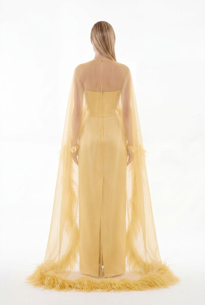 Foto Vestido Alba com Capa Longo