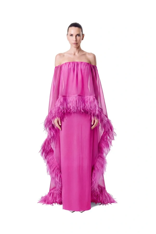 Vestido Lille Plumas