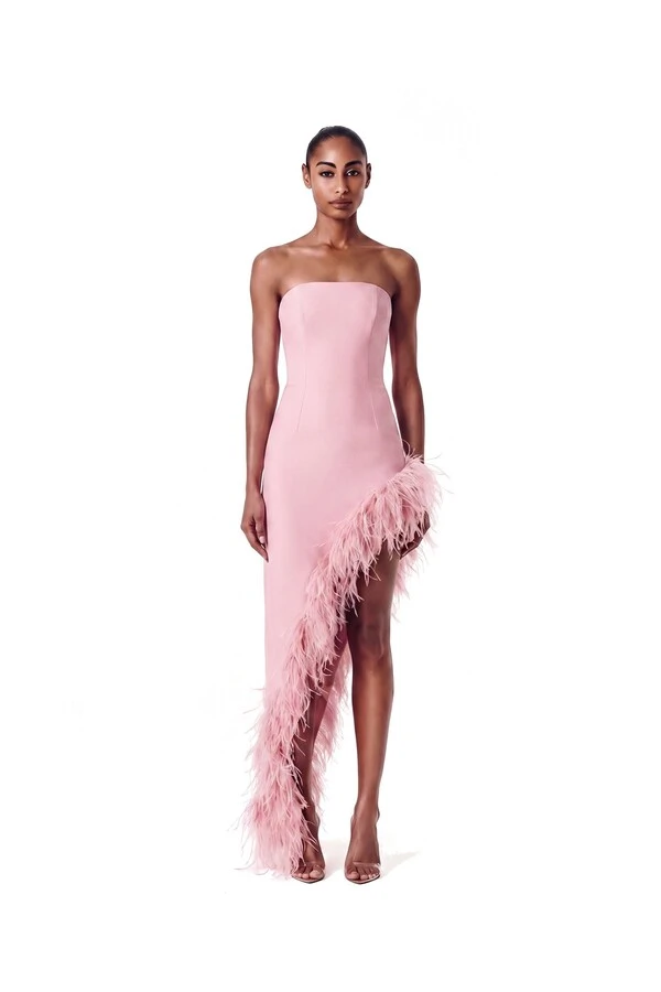 Vestido Raquel Plumas