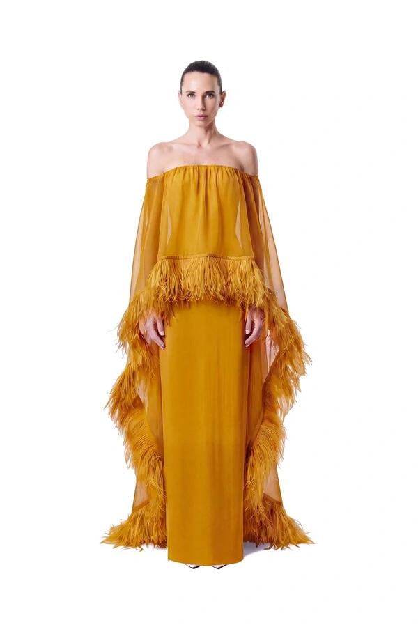 Vestido Lille Plumas