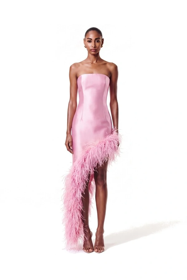 Vestido New Ana Plumas