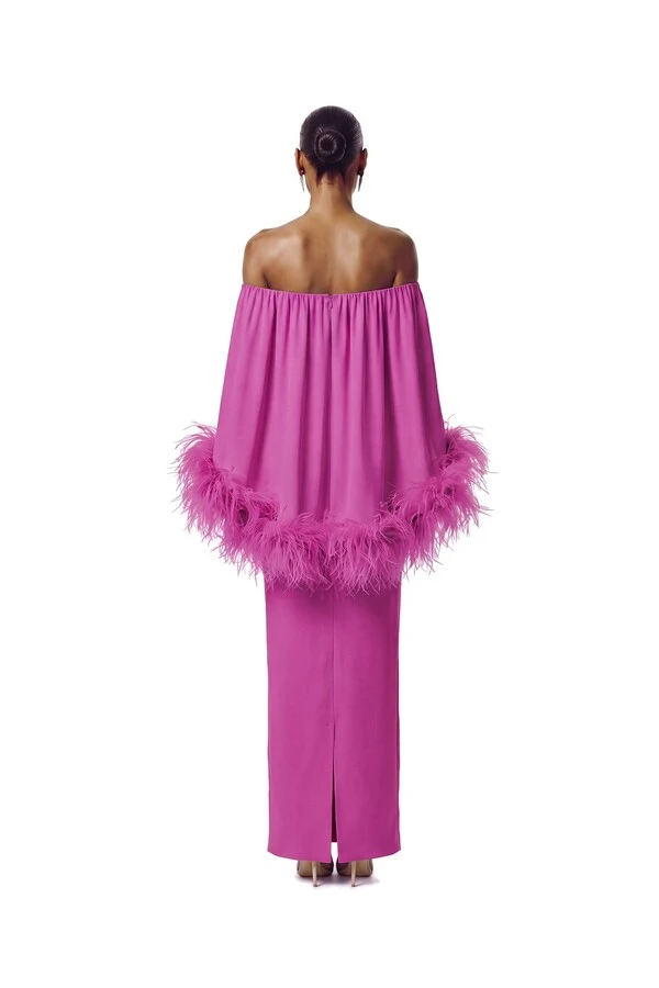 Vestido Versalhes Plumas