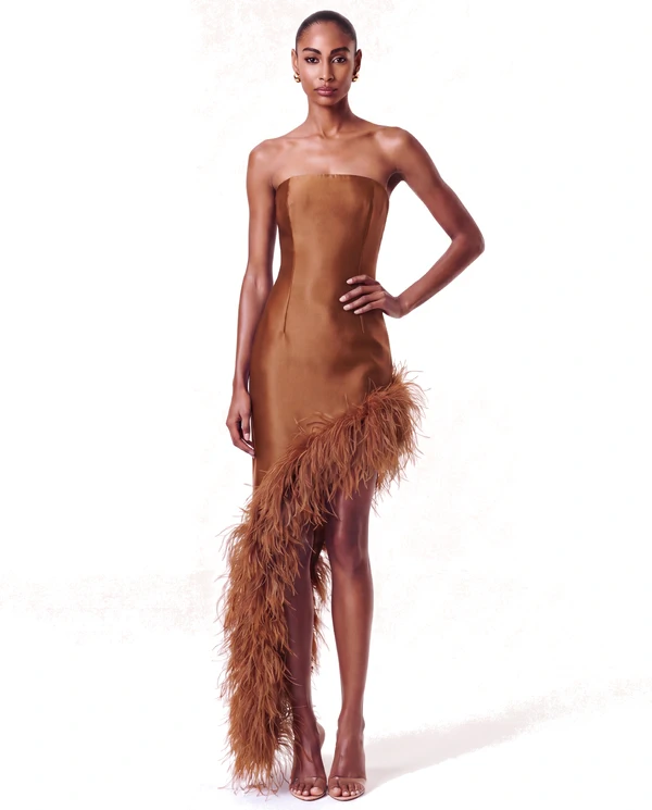 Vestido New Ana Plumas