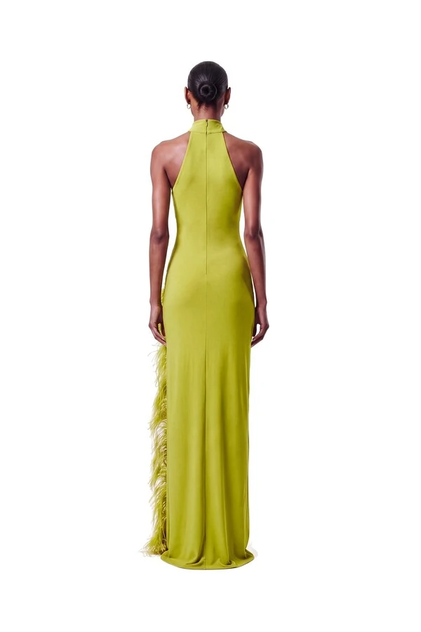 Vestido London Plumas