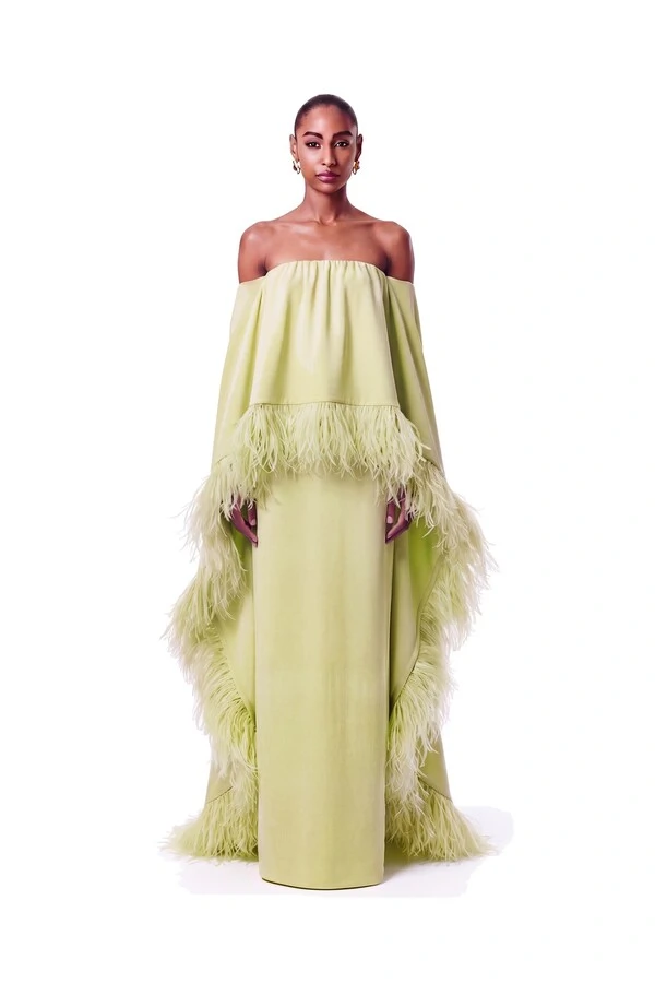 Vestido Lille Plumas