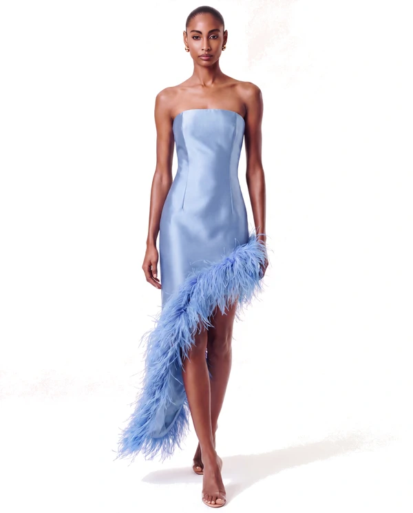 Vestido New Ana Plumas