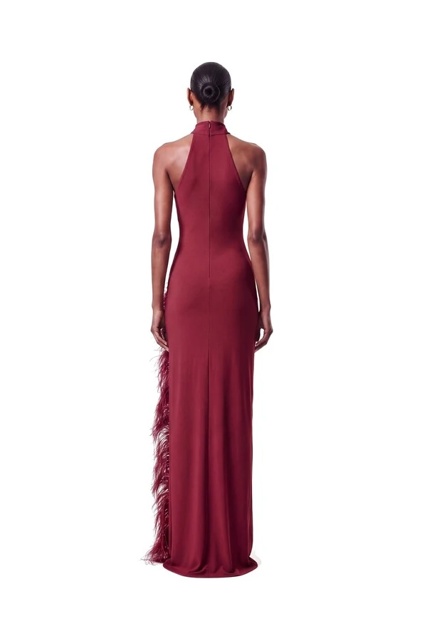 Vestido London Plumas