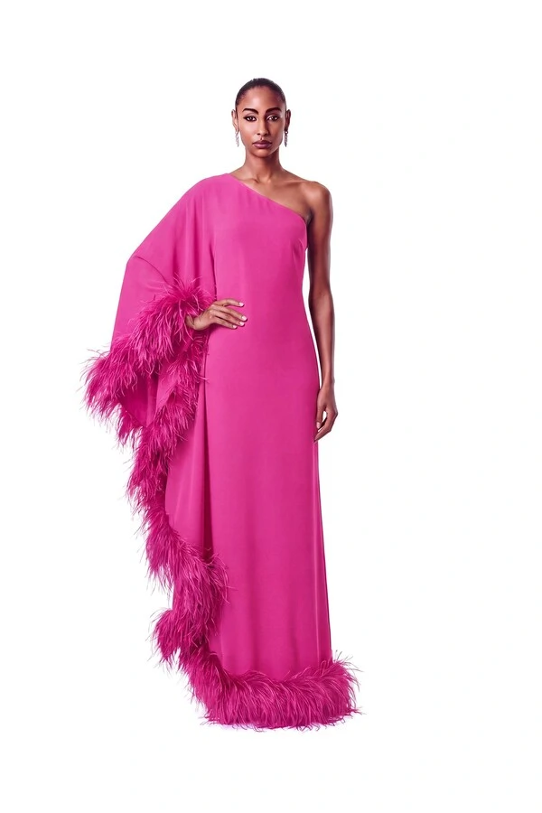 Vestido Florença Plumas