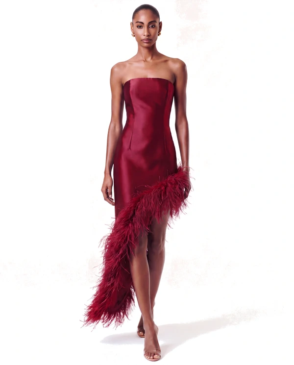 Vestido New Ana Plumas