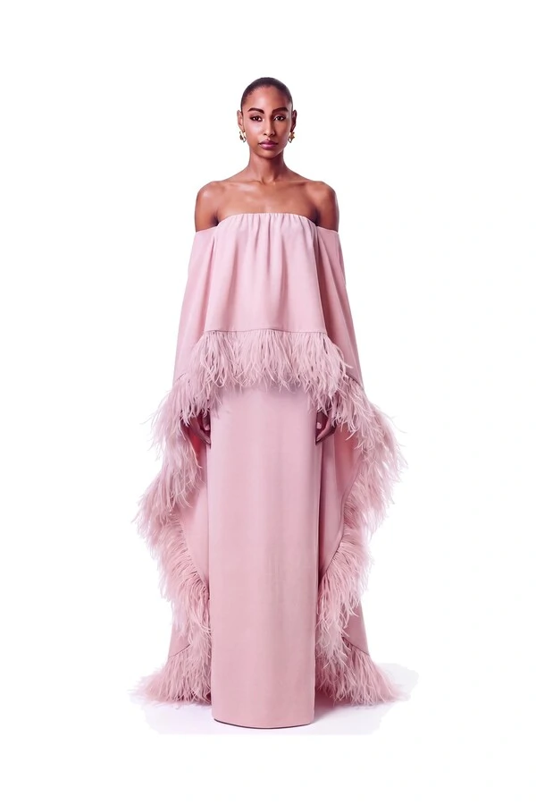 Vestido Lille Plumas