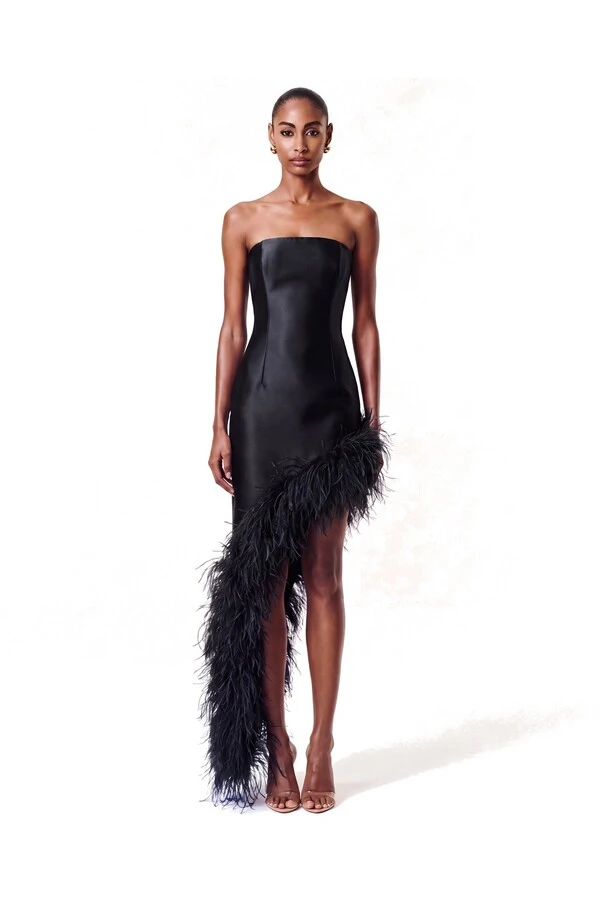 Vestido New Ana Plumas
