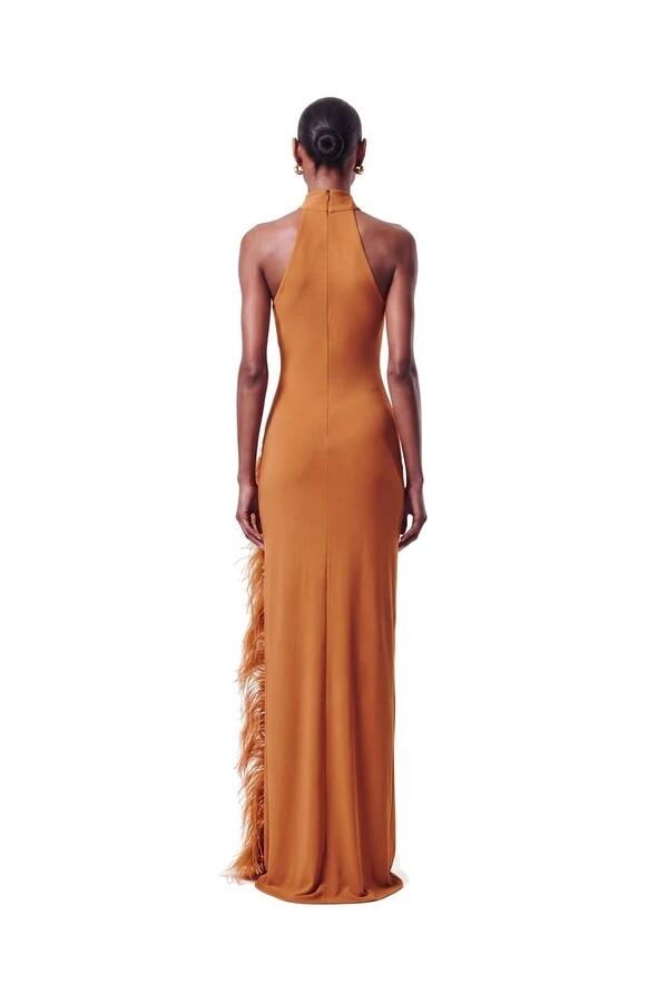 Vestido London Plumas
