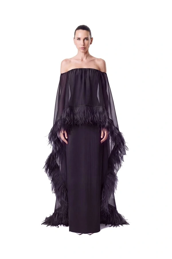 Vestido Lille Plumas