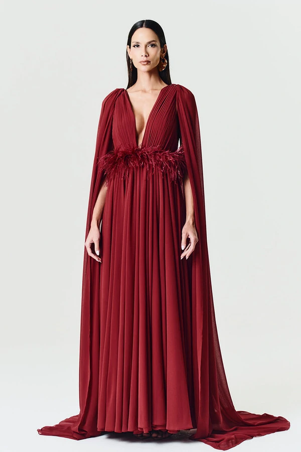 Vestido Flora Com Capa