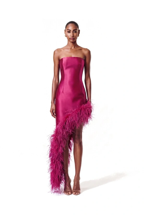 Vestido New Ana Plumas