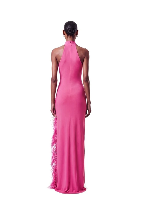 Vestido London Plumas