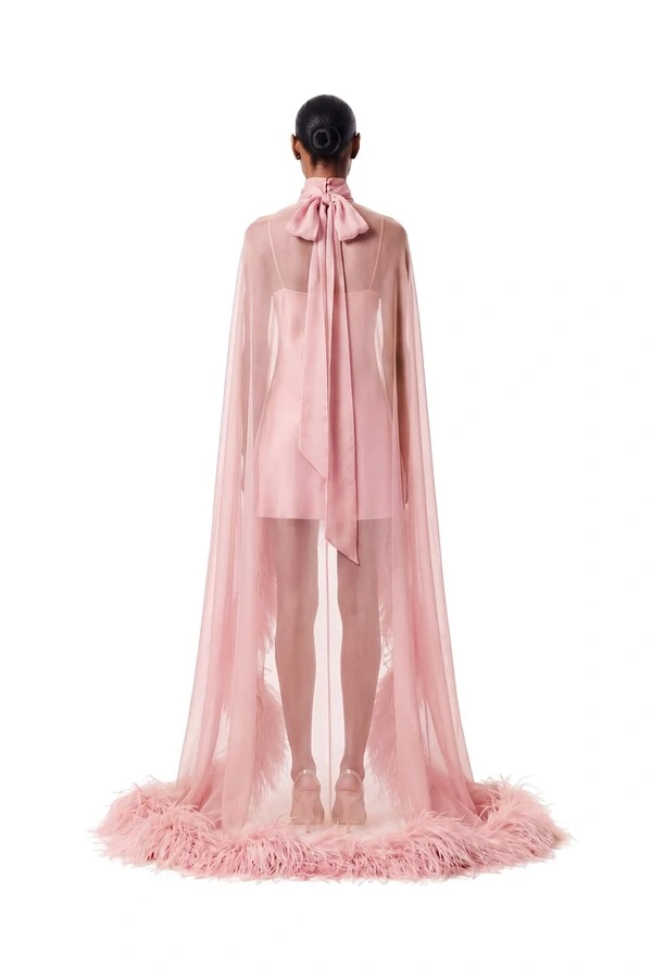 Vestido Fênix Mullet Plumas