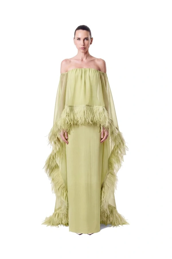 Vestido Lille Plumas