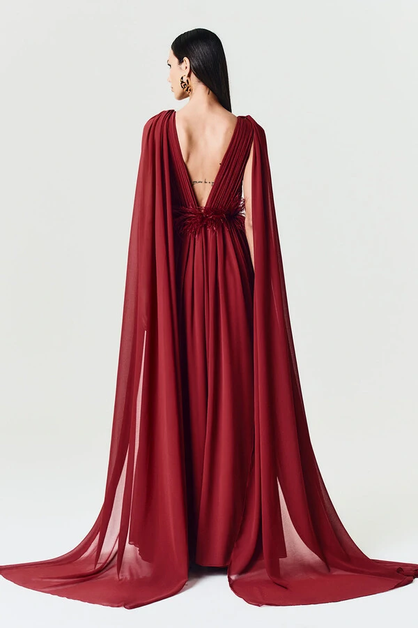Vestido Flora Com Capa