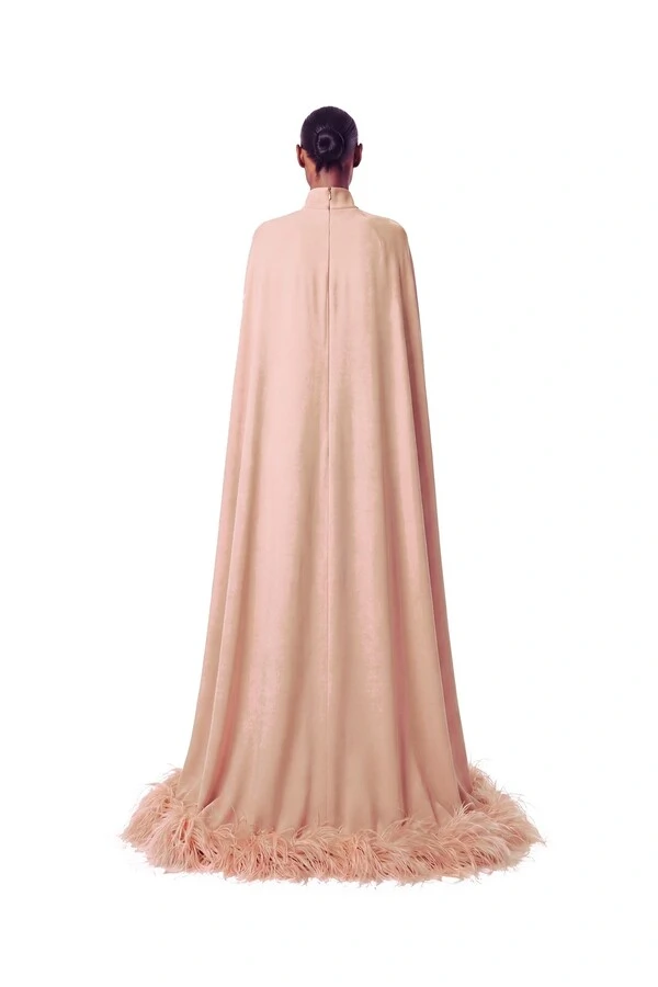 Vestido Morgana Plumas