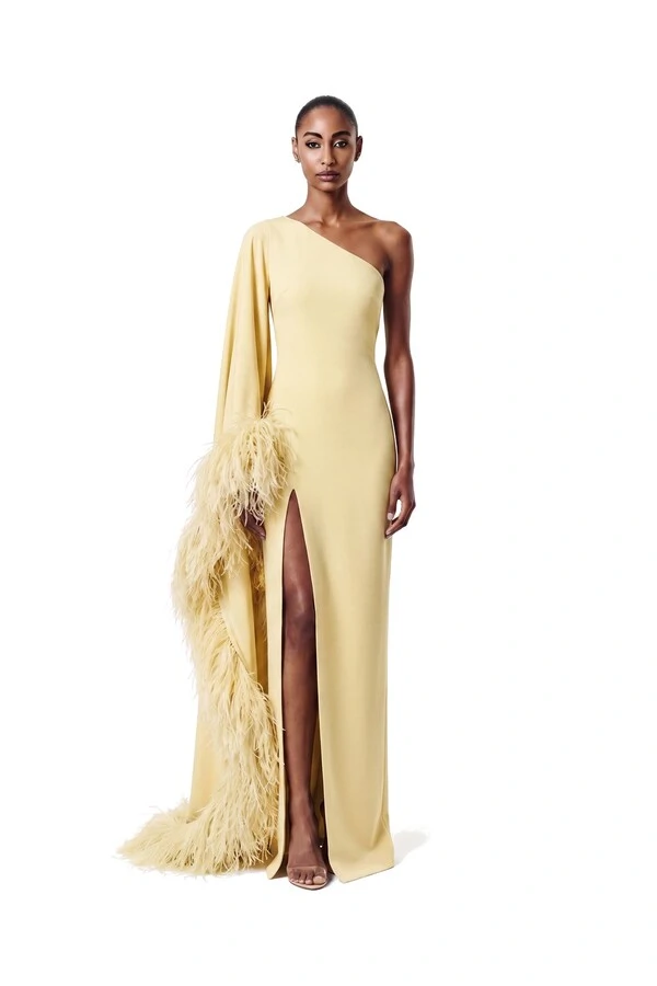 Vestido Celta Plumas