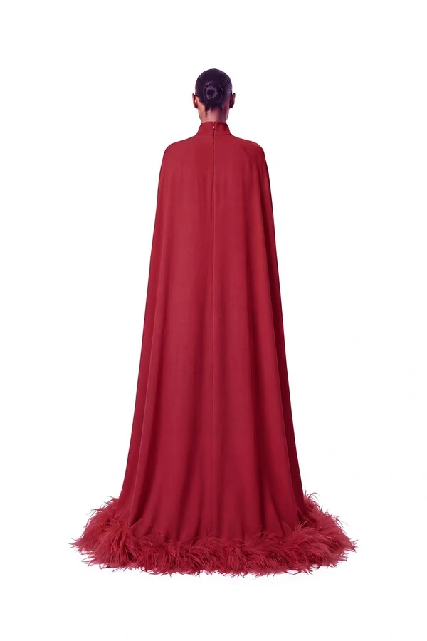 Vestido Morgana Plumas