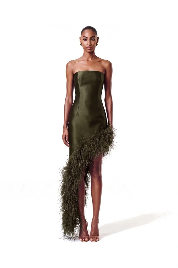 Vestido New Ana Plumas