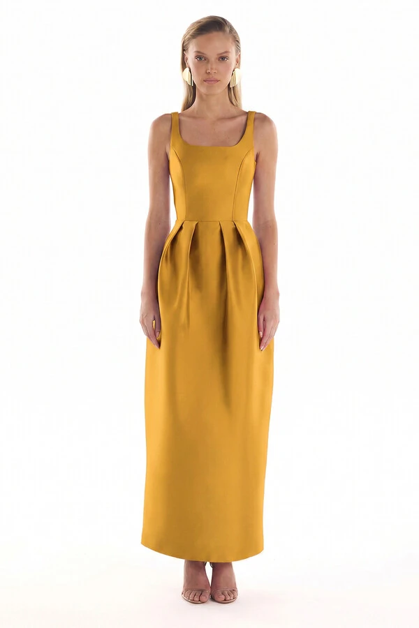 Vestido Alexa Midi Crepe Acetinado PE