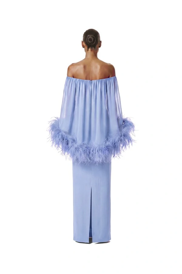 Vestido Versalhes Plumas