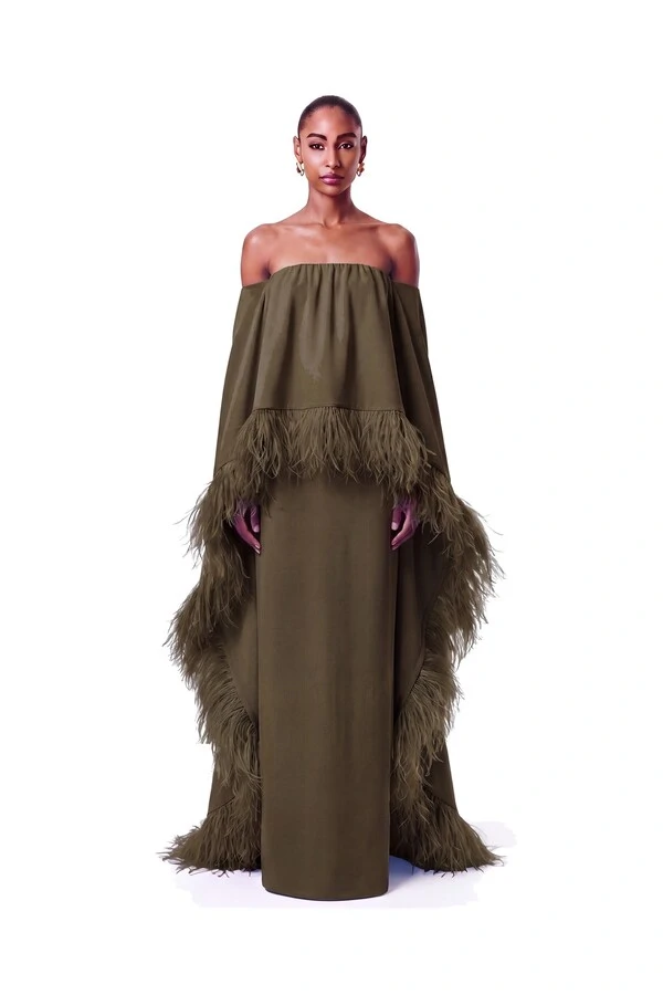 Vestido Lille Plumas