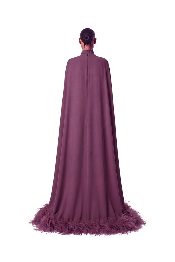 Vestido Morgana Plumas