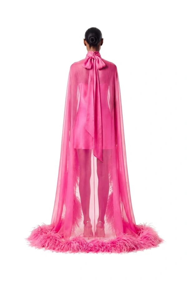 Vestido Fênix Mullet Plumas