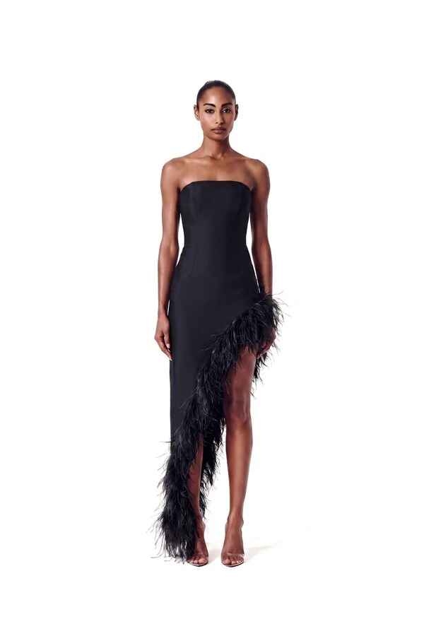 Vestido Raquel Plumas