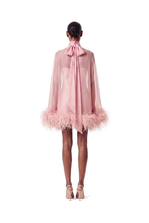 Vestido Fênix Curto Plumas