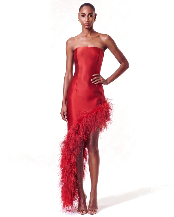 Vestido New Ana Plumas