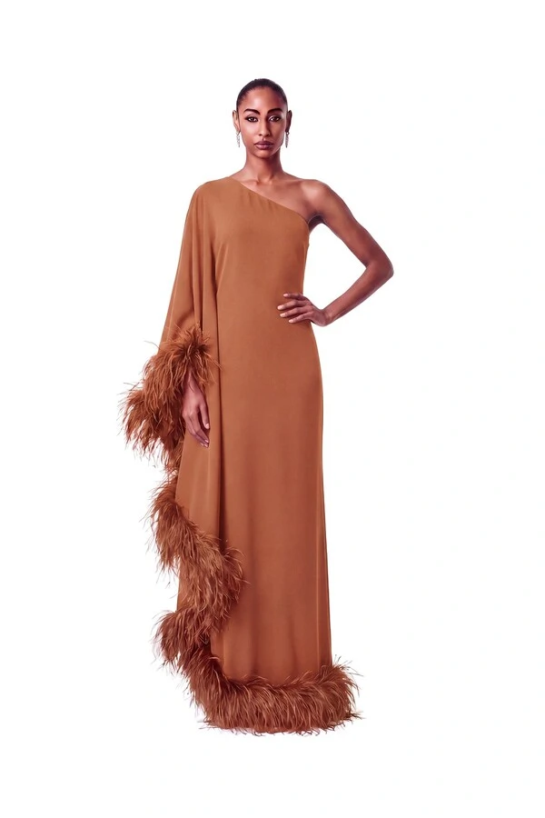 Vestido Florença Plumas