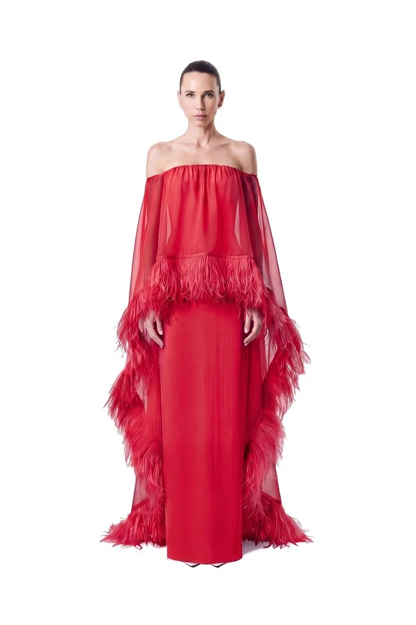 Vestido Lille Plumas