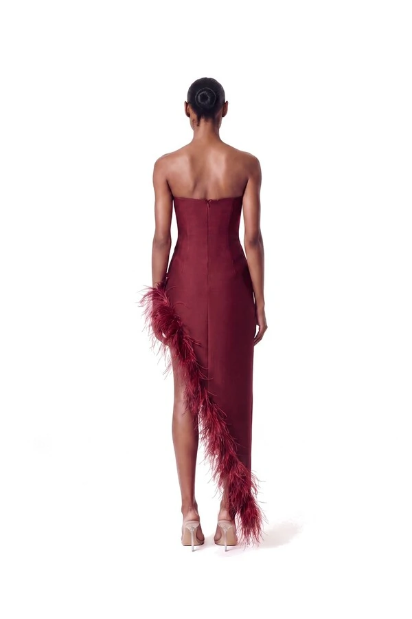 Vestido Raquel Plumas
