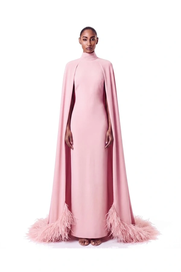 Vestido Morgana Plumas