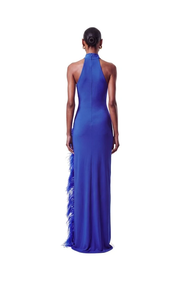 Vestido London Plumas