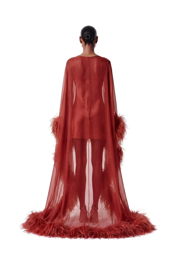 Vestido New Fênix Plumas